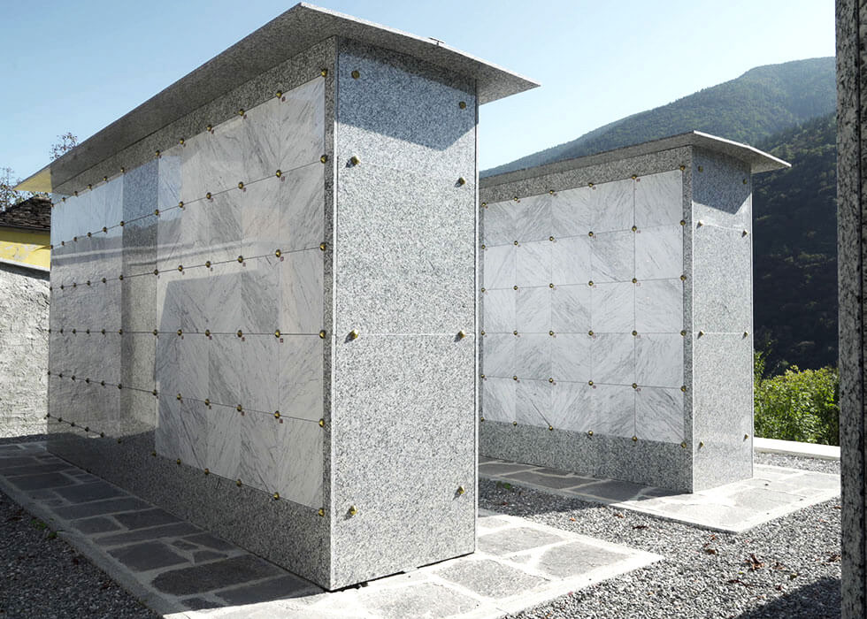 strutture prefabbricate cimiteriali - loculi e ossari in metallo