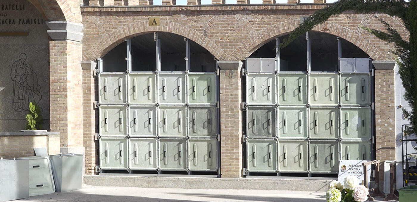 riqualificazione cimiteriale R.P. prefabbricati cimiteriali - Prima